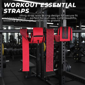 Professional Neoprene Weightlifting <b>Straps</b> Cuffed D-Ring Heavy Duty Non-Slip 7mm Thickness Deadlifts Strength Training - Product Image 6