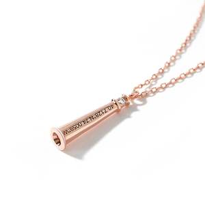 Jeulia Guiding Light Lighthouse Design Round Cut Personalized Sterling Silver Fashion Pendant Necklace - Product Image 2