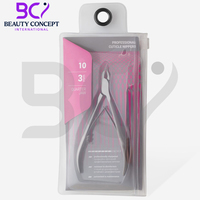 Coupe-cuticules Staleks 9 mm, lot de 3, lame pointue en acier inoxydable, outil de manucure, ouverture large pour les doigts