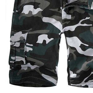 Pantalones cortos Cargo de algodón informales para hombre con patrón sólido Nuevo diseño Bolsillo suelto Fitness Cordón Jogging Shorts - Product Image 4