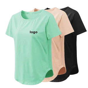 T-shirt ample d'été pour femme, manches courtes, col rond, décontracté, respirant, écologique, séchage rapide, best-seller, streetwear, jogging - Product Image 1