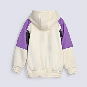 เสื้อมีฮู้ดคุณภาพสูงแบบกำหนดเองใส่ได้ทั้งชายและหญิงมีซิปขนาดใหญ่แบบเย็บติดและดีไซน์เป็นเส้นบนแขนเสื้อ - Product Image 2