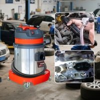 Solary EC601 1300W Aspirador de Polvo con Carcasa de Nogal, Tanque de 15L, Máquina de Limpieza de Carbono para Motores, Limpiador de Válvulas de Admisión con Filtro de Polvo