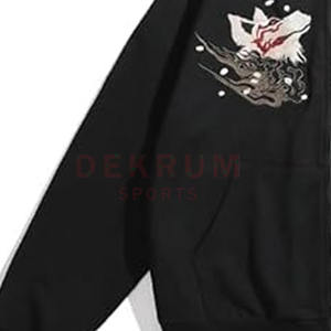 Sudaderas con capucha bordadas de manga larga para hombre de último diseño 100% algodón transpirable fácil de moda para adultos para invierno - Product Image 5