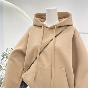 บริการ ODM/OEM เสื้อสเวตเชิ้ตผ้าฝ้ายฟลีซทรงโอเวอร์ไซส์ คอกลม แขนเสื้อแบบดรอปโชว์เดอร์ น้ำหนักมาก สำหรับฤดูหนาว ลาย Alpha Delta Pi สำหรับทุกเพศ - Product Image 5