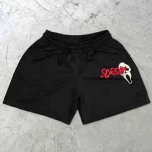 Short d'été avec logo personnalisé pour hommes Tissu 100% coton de haute qualité Sérigraphie grande taille Motif décontracté Design solide - Product Image 6