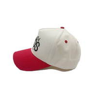 Gorra de Béisbol de 5 Paneles con Bordado Plano en 3D, Letras Bordadas en Dos Tonos, Estilo A-Frame, Logotipo Personalizado