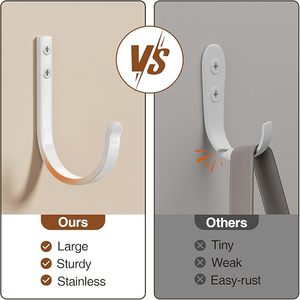 Optimised Outdoor Closet Door Aluminium Hangers Wall Mounted Screw Hanging Clothing <b>Towels</b> Product <b>Hooks</b> Rails Bathroom Use Coat - Product Image 6