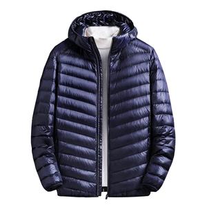 Nouveau logo personnalisé de haute qualité manteau d'hiver noir doudoune Streetwear à capuche hommes doudoune pour hommes - Product Image 1