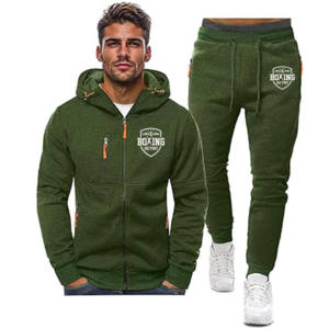 Survêtements Hakjay pour hommes, ensemble de survêtement de jogging 2 pièces pour hommes, tenue décontractée athlétique à manches longues, ensemble de survêtement à capuche - Product Image 1