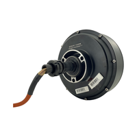 Moteur de moyeu de roue de voiture sans balais QS 205 50H 72V 3000W V3 à arbre unique, frein à disque, étanche IP67, construction en aluminium, 10,0 pouces, 349Wh