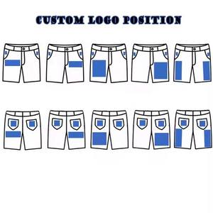 Shorts de jogging streetwear personnalisés avec logo imprimé, 100 % coton, ourlet brut vieilli, coupe brute, délavage acide, haute qualité, vente en gros - Product Image 6