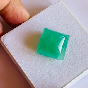 เบาะอัญมณีทรงหลังเบี้ยเบาะพลอยมรกตโคลอมเบียธรรมชาติคุณภาพดีเยี่ยมสีสวยใช้ในการทำเครื่องประดับในราคาถูก - Product Image 2