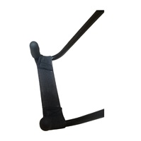 Haltères en acier robuste avec crochets de sécurité en caoutchouc – Noir, taille personnalisée, accessoire de musculation pour la gym et le fitness, protection des épaules, sur mesure