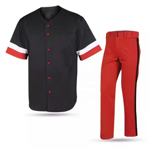 Ensembles de baseball OEM de haute qualité pour hommes uniformes respirants de coupe régulière fabriqués en usine - Product Image 4