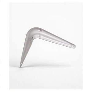 125mm Console Length 150mm Height Steel Shelving <b>Units</b> White Lacquered 48kg Load Capacity GAH-Packaged in 20's - Product Image 3
