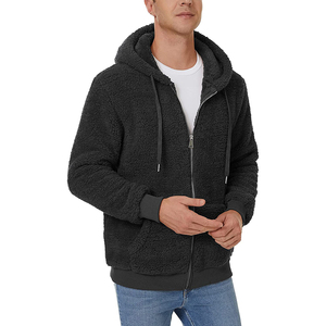 เสื้อฮู้ดดี้ขนแกะคุณภาพสูงสำหรับผู้ชาย ไซส์ใหญ่ พิมพ์ลายสกรีน พร้อมปักโลโก้แฟชั่นใหม่ตามสั่ง - Product Image 4