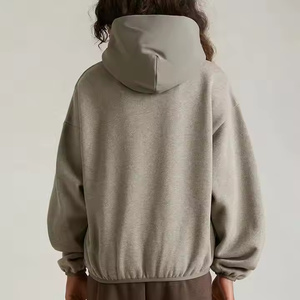 Sweat-shirt unisexe personnalisé de qualité supérieure, coupe oversize, col en V, couleurs unies, coupe classique, doublure en polaire douce, polyester/coton - Product Image 2