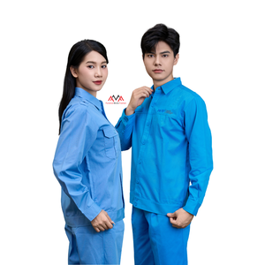 Uniforme de Trabajo para Trabajadores de la Construcción, Talla Grande, Azul y Negro, Ropa de Trabajo para la Industria Petrolera y de Gas - Product Image 1