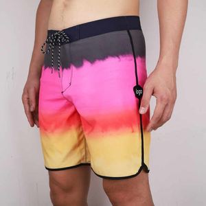 Vente en gros de shorts de surf de plage 100% polyester pour hommes séchage rapide respirant décontracté anti-rides solide Service OEM écologique - Product Image 6