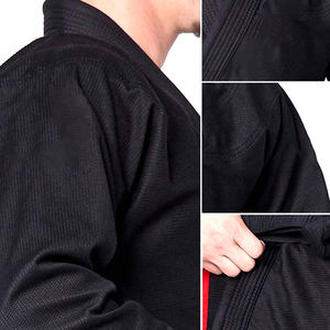 Uniforme de Jiu-Jitsu brésilien de couleur noire de conception de logo personnalisé d'usine de la meilleure qualité directe - Product Image 6