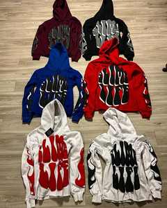 Custom Plain <b>Bulk</b> Hoodies Manufacturers Heavyweight 100% Cotton French <b>Terry</b> Puff Print Hoodie Manufacturer - Product Image 2