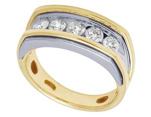 Nuevo Ajuste de canal de diseño en plata S925 con anillo tachonado de diamante redondo de moissanita para hombres - Product Image 3