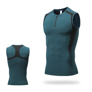 Camisetas de Compresión Deportivas de Manga Corta con Protección Solar UPF50+ UV de Secado Rápido, Personalizadas con Logotipo, de Poliéster/Nailon de 180g - Product Image 1