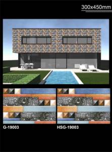 3D 300X450mm Cerámica Elevación Azulejos de pared Diseño moderno Ladrillo refractario de alta profundidad para paredes exteriores Atractivo Robusto Bajo - Product Image 6