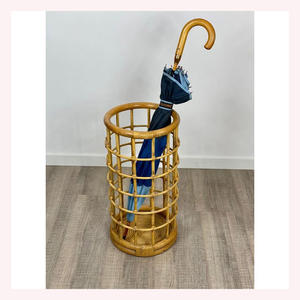 Porte-parapluie en rotin 2025 Boho Vibes | Tissage d'herbe de mer avec un charmant imprimé animal | Parfait pour le moderne - Product Image 4