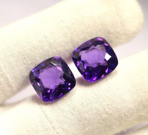 Conjunto de joyería de amatista natural en plata, pendientes de anillo colgantes para mujer, joyería de moda de piedras preciosas hecha a mano elegante - Product Image 5