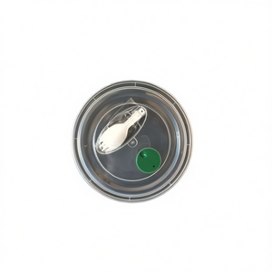 Boîte à lunch ronde en PP de 38 oz avec couvercle ventilé et fourchette-cuillère pour le transport et la consommation en déplacement - Product Image 2