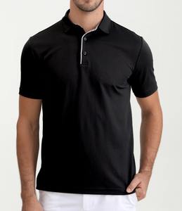 Maillot de golf pour homme de haute qualité, personnalisé et brodé, anti-plis, à manches courtes, pour l'été, décontracté, sportif, uni - Product Image 2