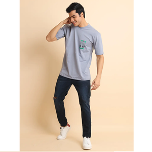 Ultimate Comfort Style Camiseta de media manga con cuello extragrande para hombre Calidad Premium 100% Algodón Mudbrown Impreso Elástico Ultimate - Product Image 1