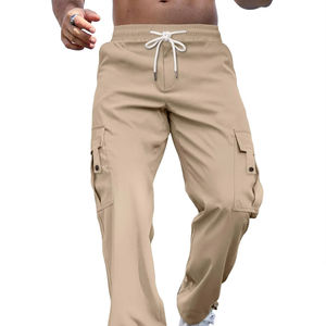 Concevez votre propre logo de marque imprimé sur des vêtements décontractés, pantalon cargo pour homme, confortable et léger, pantalon cargo décontracté pour homme - Product Image 1