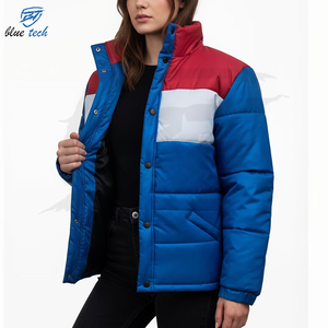 Chaqueta de Invierno Acolchada de Moda Casual para Mujer, Talla Grande, Impermeable, Tejida, Estampada, Tipo Bomber, Servicio OEM - Product Image 2