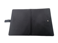 Cubierta de libro a control remoto, organizador de documentos de coche de poliéster reciclado, personalizada, color negro, tamaño de A-5, 2022
