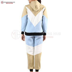 Mayorista superior Personalizado Mujeres Chándales Último diseño Mujeres Premium Chándal 100% Algodón Liso Chándal Sudadera con capucha Conjuntos - Product Image 4