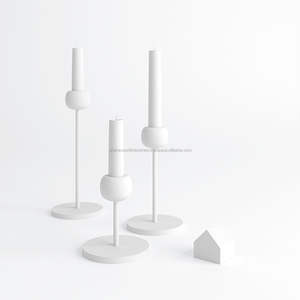 เชิงเทียนโลหะเรียวเล็กสำหรับตกแต่งโต๊ะงานเลี้ยงคริสต์มาสงานแต่งงาน - Product Image 5