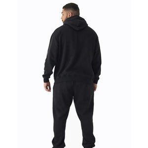Vente en gros de survêtement baggy pour hommes, sweat à capuche et jogging avec logo personnalisé, coupe ample et surdimensionnée, ensemble deux pièces, fournisseur de mode Streetwear - Product Image 5