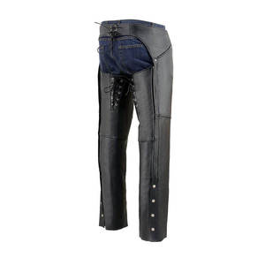 Chaps de cuero profesional para motociclista Chaps de cuero de diseño superior personalizado para la venta - Product Image 2