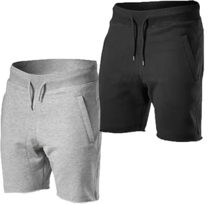 Shorts décontractés pour hommes personnalisés, solides, respirants, écologiques, à séchage rapide, légers, en polyester/coton - Product Image 3