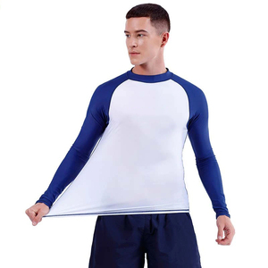 Dernier modèle de rashguard à manches longues, anti-UV, respirant, séchage rapide, entièrement sublimé, personnalisable, pour MMA, BJJ, surf, vente en gros - Product Image 1