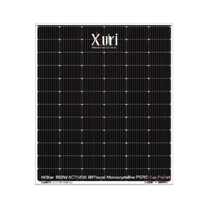 แผงโซลาร์เซลล์ Xuri Solar 550W-600W แบบสองหน้า (Bifacial) ครึ่งเซลล์ (Half Cell) โมโนคริสตัลไลน์ PERC พร้อมพาเลท - Product Image 2