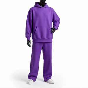 Ensemble survêtement décontracté à capuche personnalisé, pantalon de survêtement ample, jogging, survêtement surdimensionné pour hommes - Product Image 1