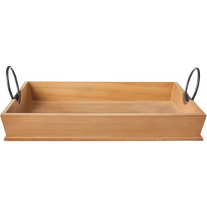 Perfecta para servir y organizar. Elegante bandeja de madera para el hogar y la vajilla de glowin fashion. - Product Image 1