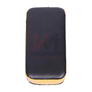 Coussinets de frappe en cuir incurvé personnalisés pour l'extérieur, boucliers de coup de pied Muay Thai pour MMA, Kickboxing et entraînement d'arts martiaux - Product Image 2