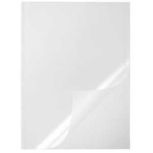 Durable White Film Transparent Clamping Rail Sleeve for DIN <b>A4</b> 50 Pieces/Pack - Product Image 1