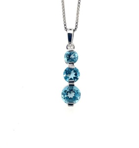 Cristal indio de calidad superior 18K Chapado en oro Plata de ley/Latón Destiny Collar Rodio Amatista Bling Colgante Joyería - Product Image 2