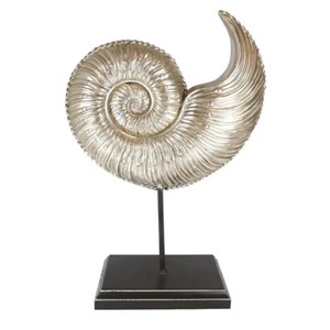 Centro de mesa con diseño de estante de Caracol único con soporte de madera, exhibición de mesa decorativa para el hogar, oficina, evento de boda, uso de regalo - Product Image 1